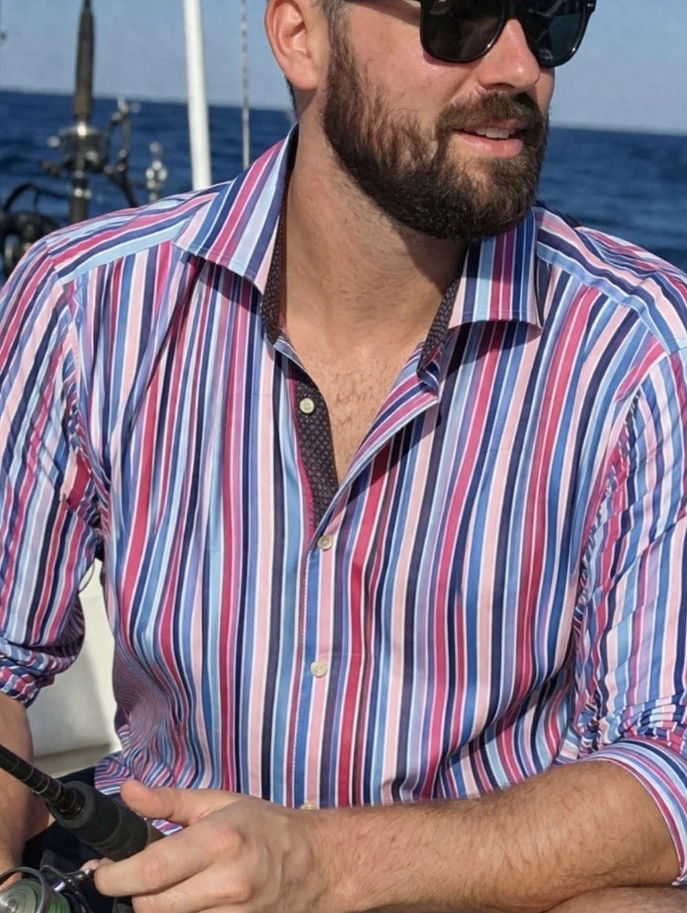 Ted Baker Striped Shirt Size 16.5